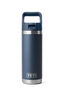 YETI&reg; Rambler&reg; Bottle with Straw Cap &mdash; 18 oz, Navy, hi-res
