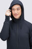 Macpac Women's Waffle Sherpa Hooded Jacket, Black, hi-res