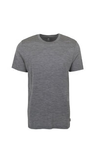 Macpac Men's Lyell 180 Merino T-Shirt, Grey Marle, hi-res