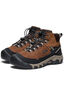 KEEN Kids' Targhee IV Mid WP Hiking Boots, Bison/Brindle, hi-res