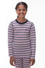 Macpac Kids' 220 Merino Long Sleeve Top, Cradle Pink Stripe, hi-res