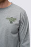 Macpac Men's Waihohonu Hut Fairtrade Organic Cotton Long Sleeve T-Shirt, Grey Marle, hi-res