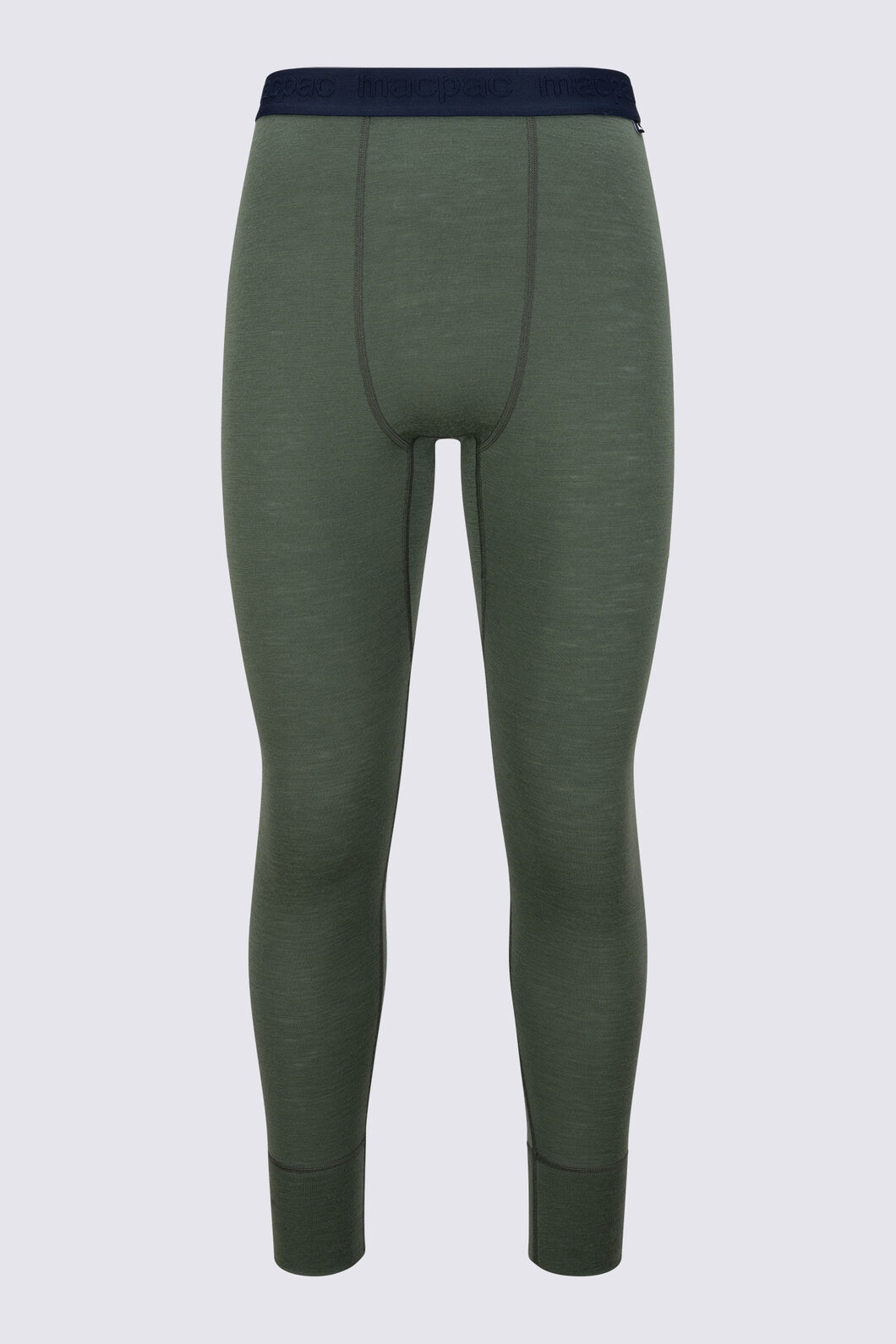 Macpac Men's 220 Merino Long Johns, Bronze Green, hi-res