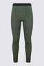 Macpac Men's 220 Merino Long Johns, Bronze Green, hi-res