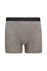 Macpac Men's 180 Merino Boxers, Mid Grey Marle/Black, hi-res