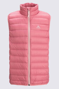 Macpac Kids' Uber Light Down Vest, Brandied Apricot, hi-res