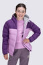 Macpac Kids' Halo Hooded Down Jacket, Plum/Orchid, hi-res
