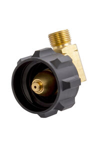 Gasmate Adaptor - BBQ (QCC) Valve to Camping (3/8" BSP) 90&deg; Valve, None, hi-res