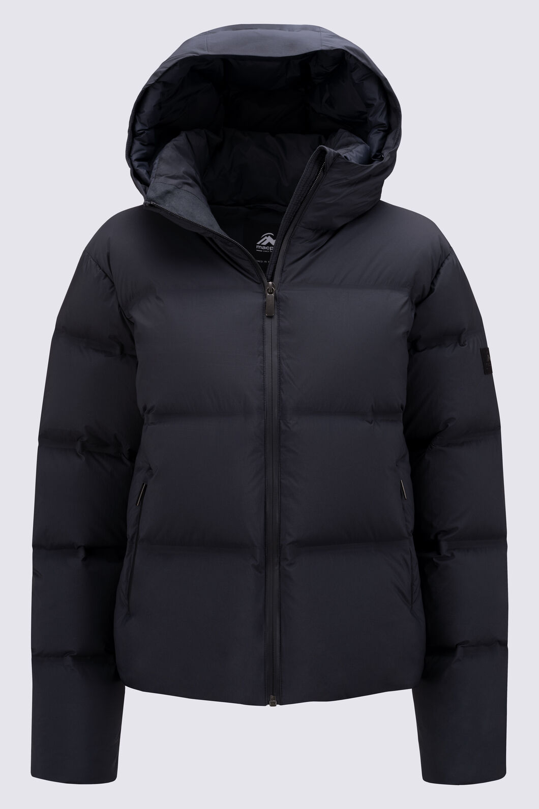 Macpac Women's Orb Hooded Down Jacket, Black, hi-res