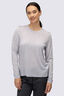 Macpac Women&rsquo;s Orton Merino Blend Long Sleeve Crew, Cosmic Sky Marle, hi-res