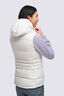 Macpac Women's Aurora Hooded Down Vest, Moonbeam, hi-res