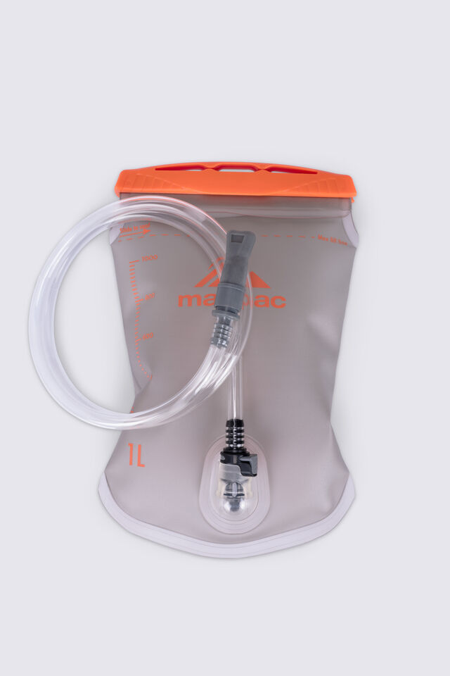 Macpac Hydration Reservoir Slide Top — 1L, Grey/Orange