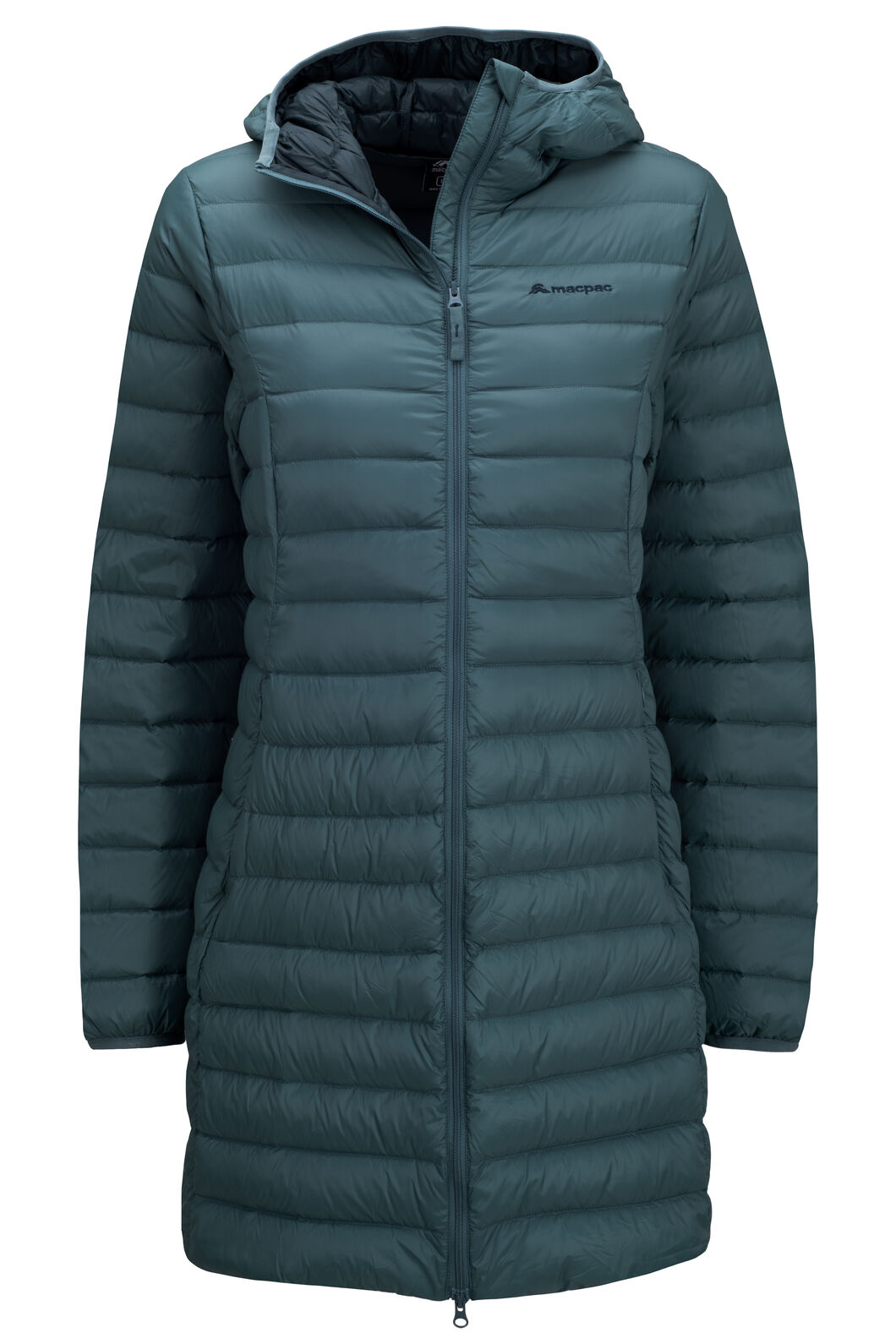 Macpac Women's Uber Light Hooded Down Coat, Silver Pine, hi-res