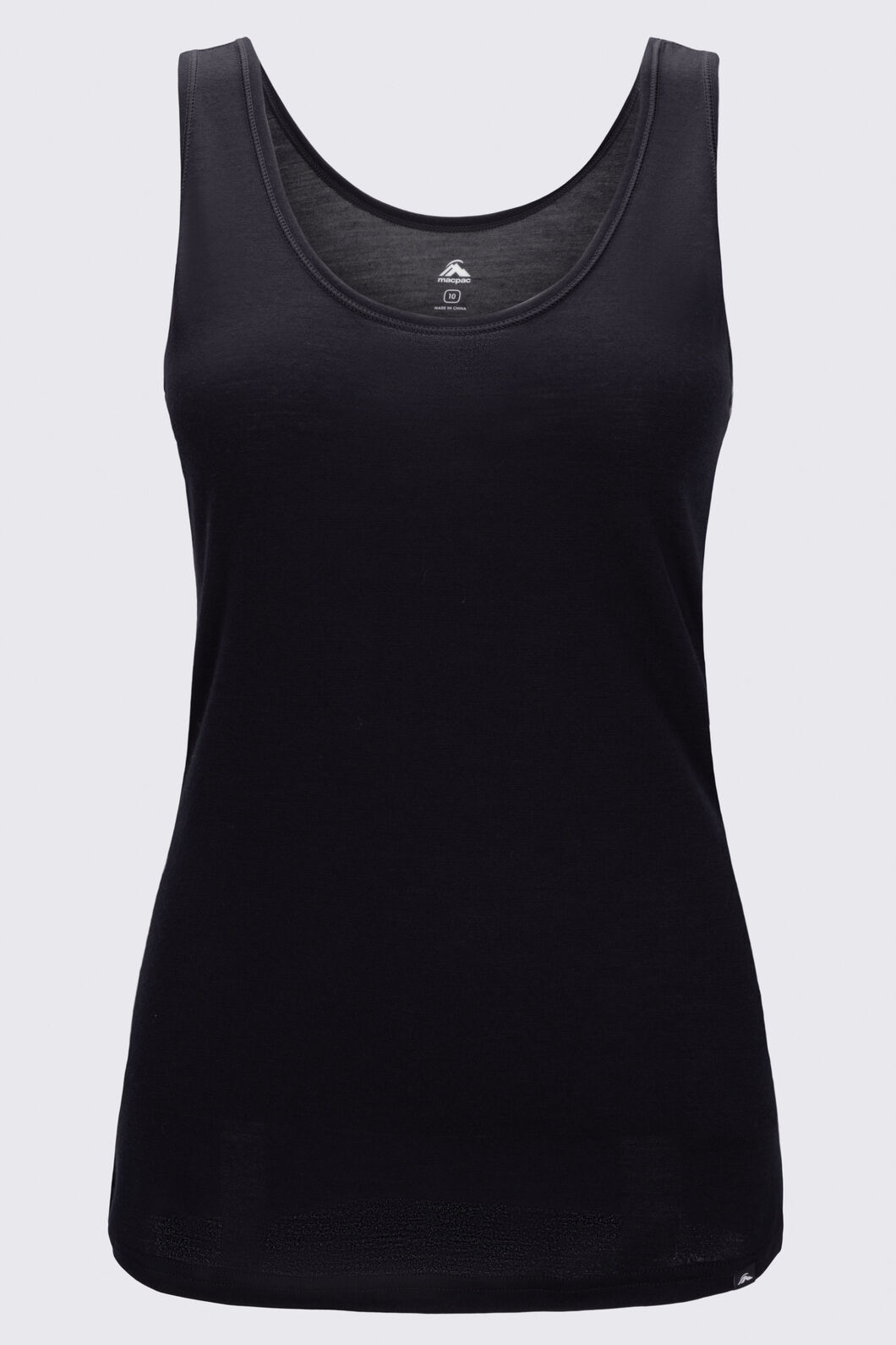 Macpac Women's 150 Merino Singlet, Black, hi-res