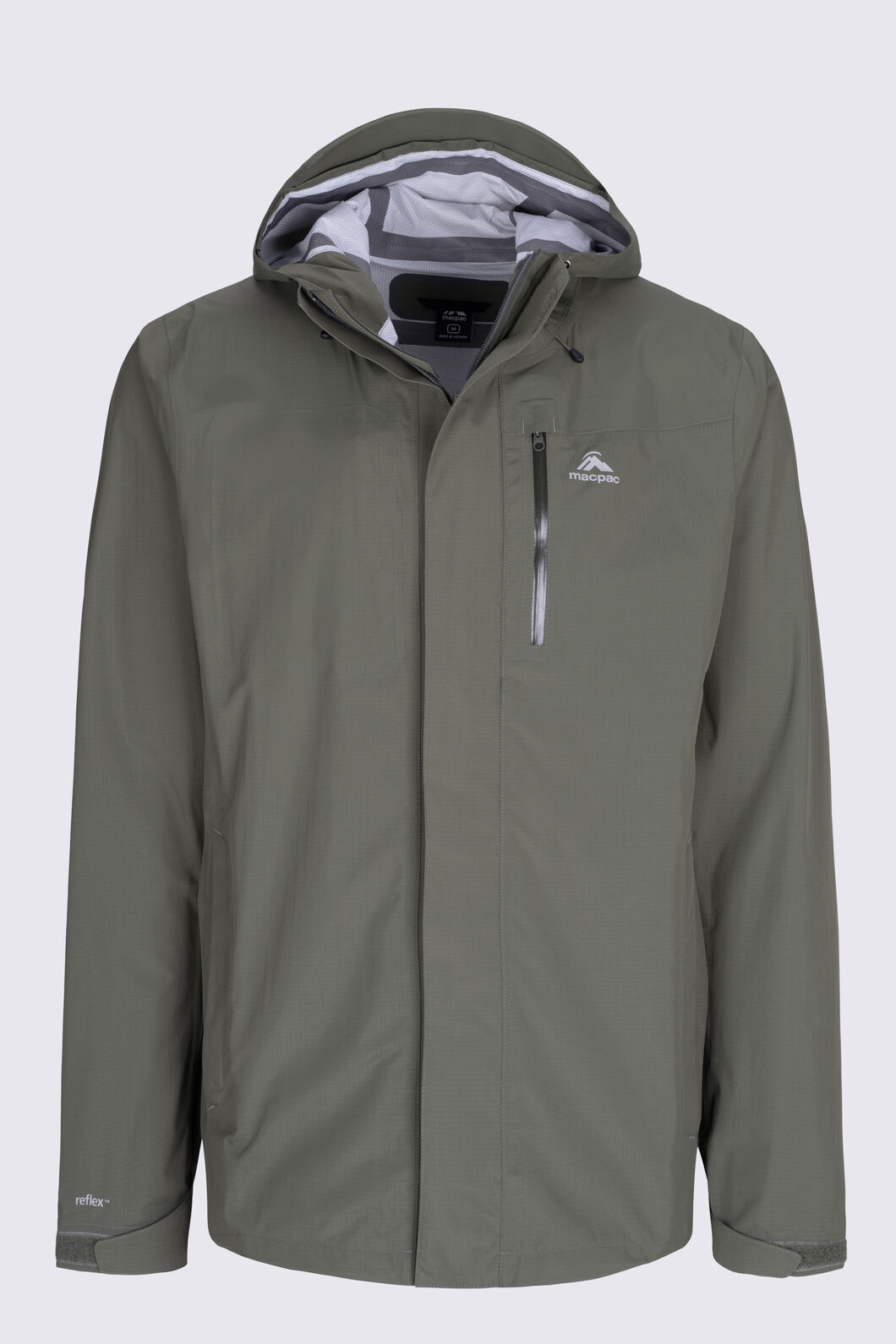 Macpac Men's Zephyr Rain Jacket, Beetle, hi-res