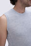 Macpac Men's 150 Merino Singlet, Light Grey Marle, hi-res