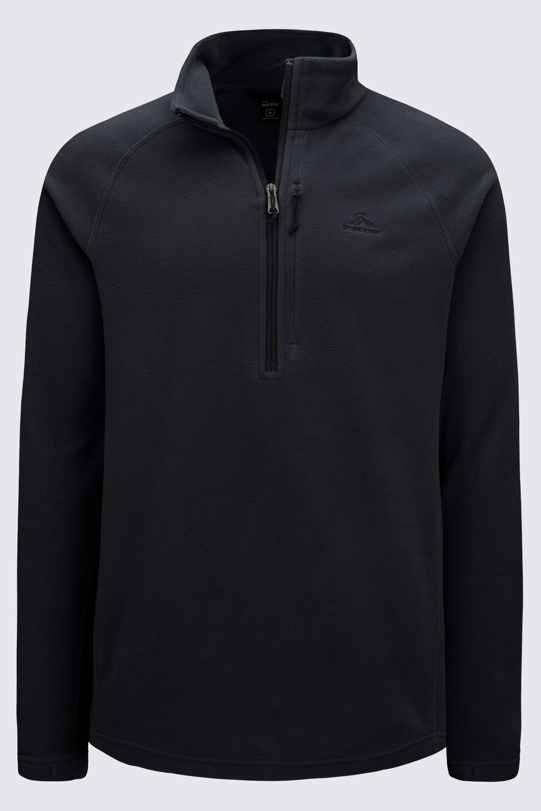 Macpac Men's Tui Fleece Pullover, Black, hi-res