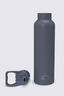 Macpac Insulated Standard Bottle with Straw Lid &mdash; 630ml, Slate Grey, hi-res