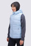 Macpac Women's Aurora Hooded Down Vest, Cerulean Blue, hi-res