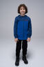 Macpac Kids' Ruru Fleece Jacket, Navy Peony/Surf the Web, hi-res