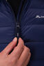 Macpac Women's Uber Light Hooded Down Jacket, Black Iris/Glacier Grey, hi-res