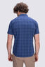 Macpac Men's Eclipse Short-Sleeve Shirt, Naval Academy Check, hi-res
