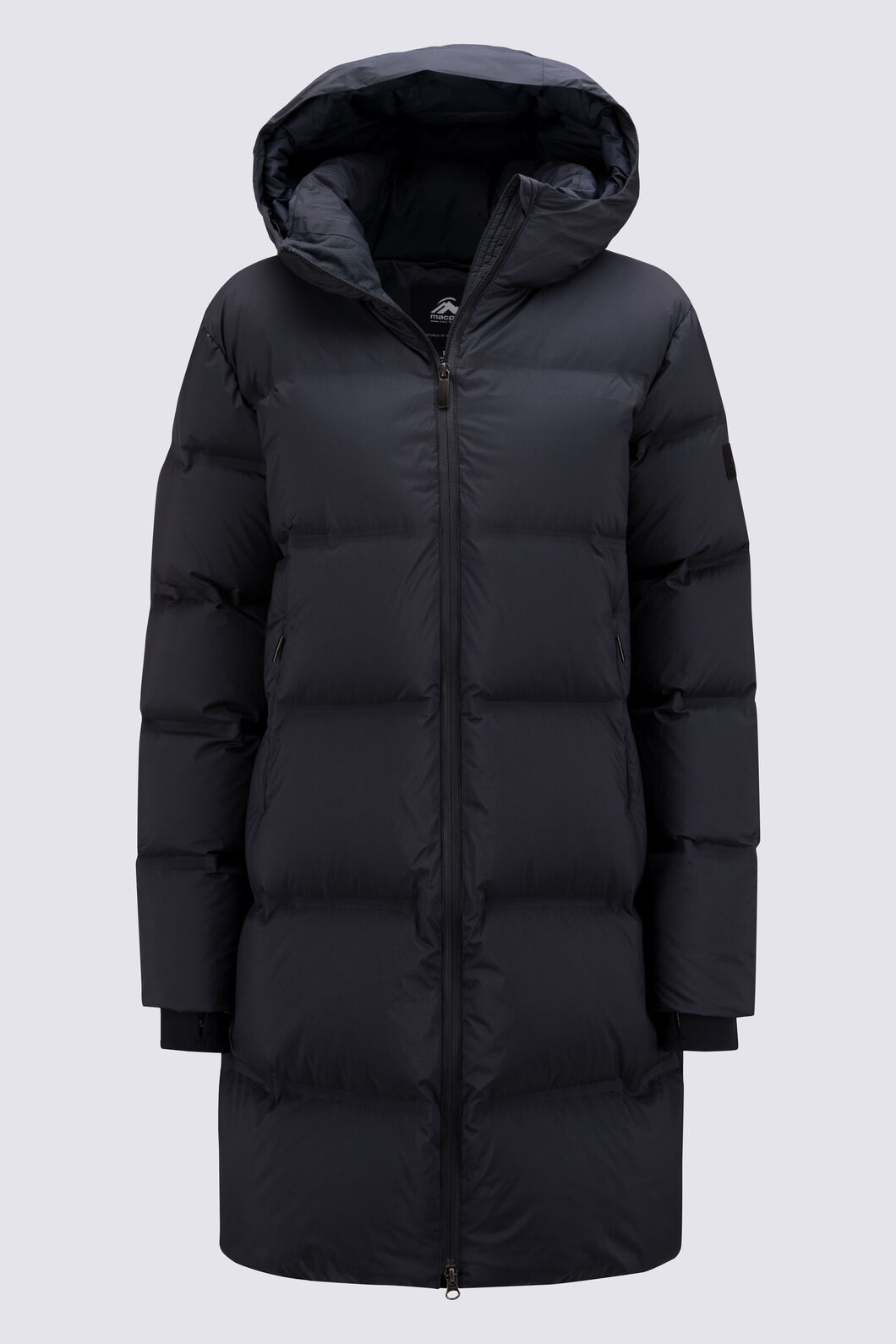 Macpac Women's Orb Hooded Down Coat, Black, hi-res
