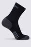 Macpac Merino Blend Ski Sock, Black/Monument, hi-res