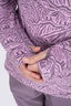 Macpac Kids' Ruru Fleece Pullover, Orchid Mountain Print, hi-res