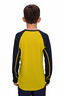 Macpac Kids' Geothermal Long Sleeve Top, Citronelle/Navy, hi-res