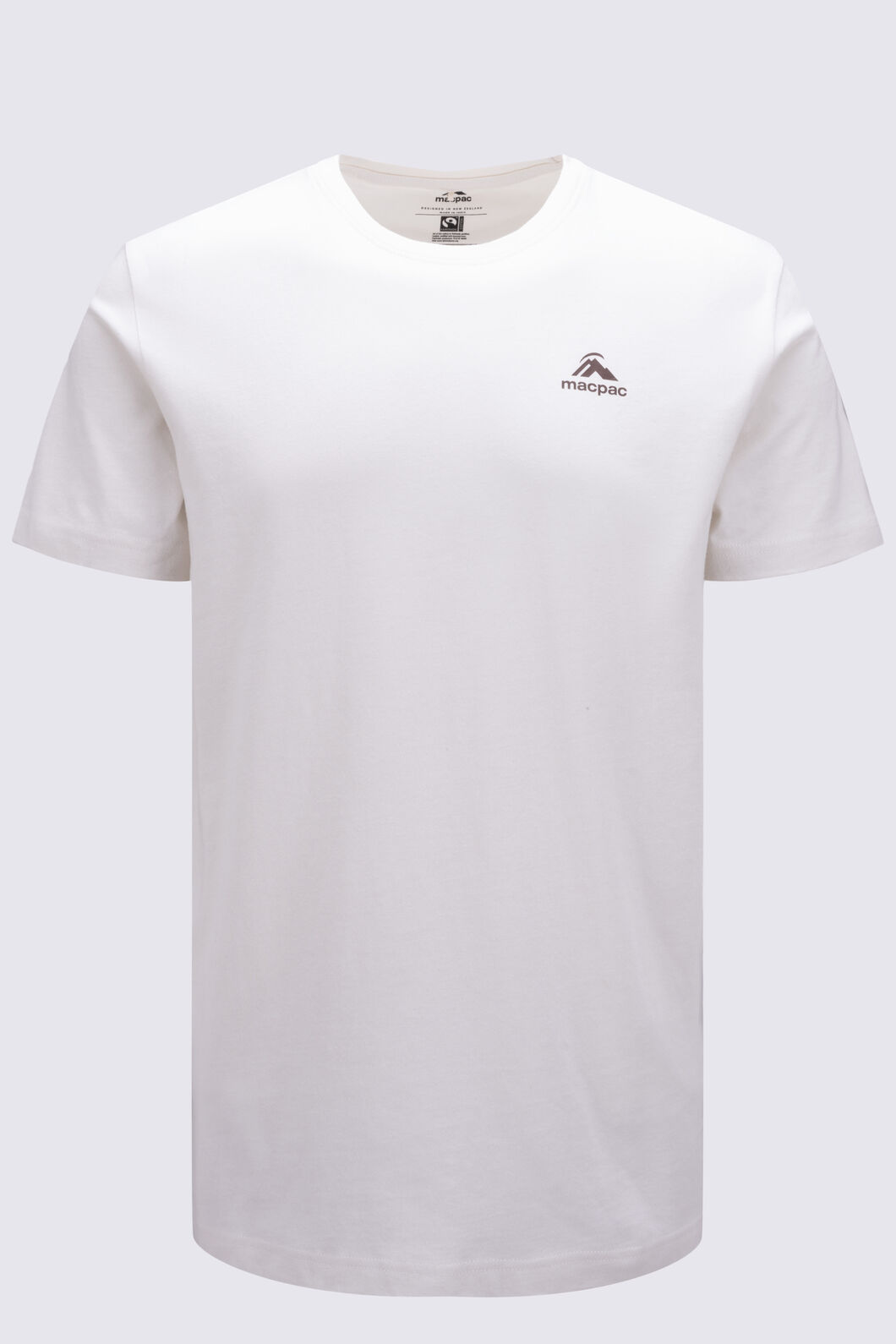 Macpac Men's Mountain in the Sky Fairtrade Organic Cotton Short Sleeve T-Shirt, Tofu, hi-res