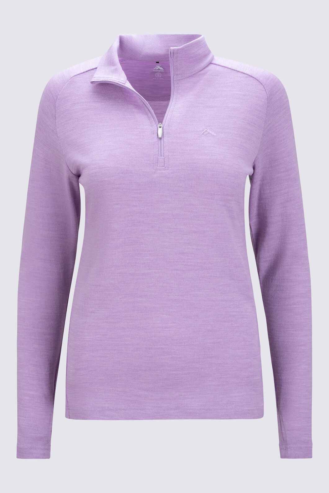 Macpac Women's Kauri 280 Merino Pullover, Lupine Marle, hi-res