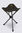 Macpac Tripod Stool V2, Forest Green/Black Macpac Tripod Stool V2, Forest Green/Black, hi-res