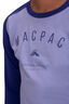 Macpac Kids' Graphic Long Sleeve Tee, Apollo/Purple Impression, hi-res