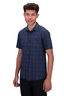 Macpac Men's Travel Lite Short Sleeve Shirt, Black Iris Check, hi-res