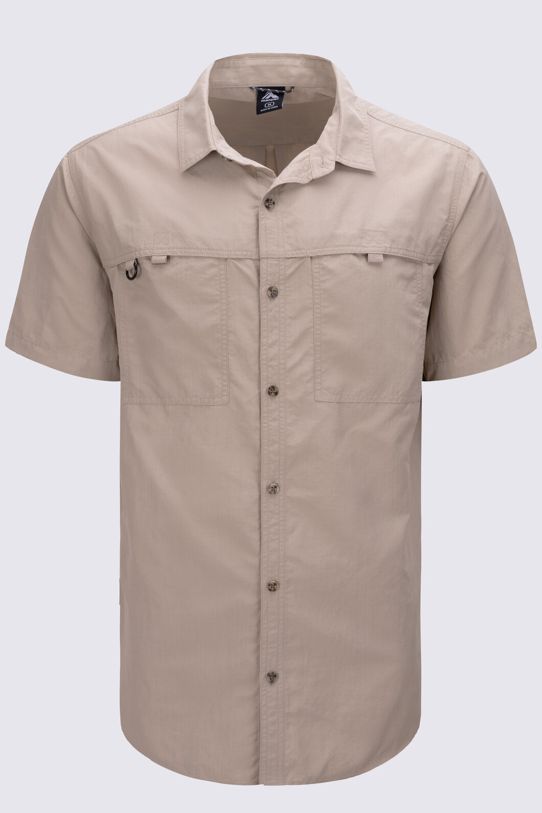 Macpac Men's Westport Short Sleeve Shirt, Sand, hi-res