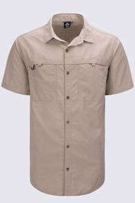 Macpac Men's Westport Short Sleeve Shirt, Sand, hi-res