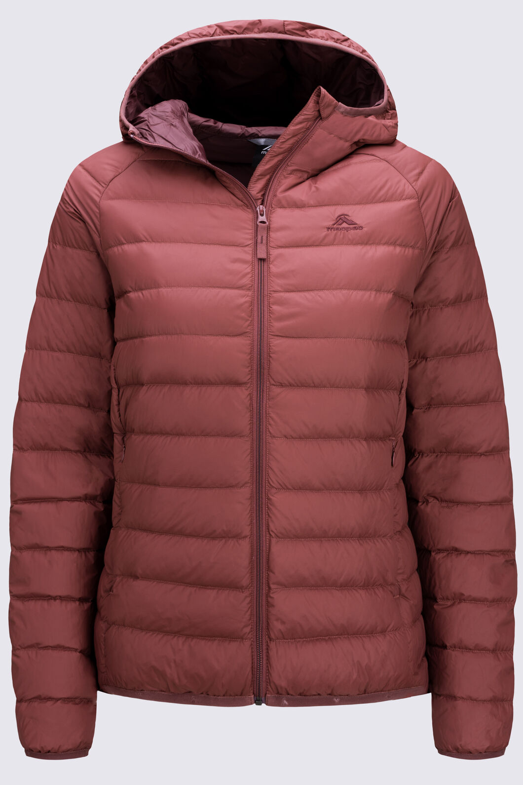 Macpac Women's Uber Light Hooded Down Jacket ♺, Hot Chocolate, hi-res