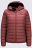 Macpac Women's Uber Light Hooded Down Jacket ♺, Hot Chocolate, hi-res
