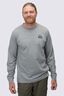Macpac Men's Vintage Embroidered Fairtrade Organic Cotton Long Sleeve T-Shirt, Grey Marle, hi-res
