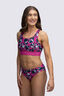 Macpac Women's Reversible Bikini Bottoms, Rose Violet/Shatter Print, hi-res