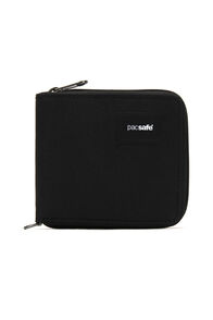 Pacsafe RFIDsafe Zip Around Wallet, JET BLACK, hi-res
