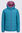 Macpac Kids' Pulsar Alpha Hooded Insulated Jacket, Biscay Blue/Lilac Rose Print, hi-res