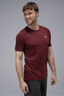 Macpac Men's Trail T-Shirt, New Maroon/Antarctica, hi-res