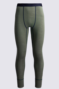 Macpac Men's 220 Merino Long Johns, Ivy Green, hi-res