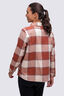 Macpac Women's Hudson Overshirt, Maple Syrup Plaid, hi-res