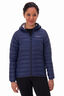 Macpac Women's Uber Light Hooded Down Jacket, Black Iris/Glacier Grey, hi-res