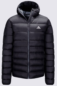 Macpac Men's Orbit Hooded Down Jacket, Black, hi-res