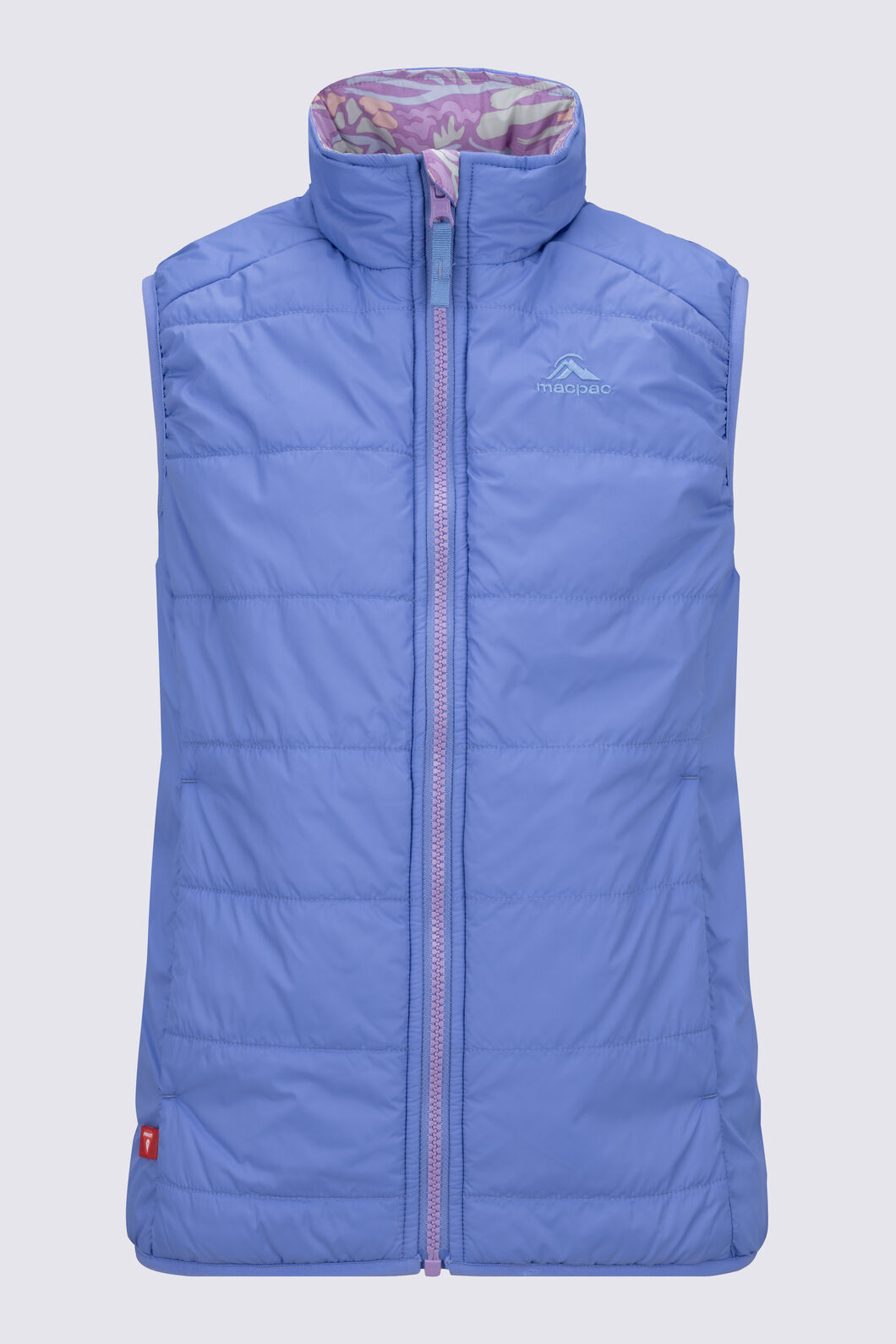 Macpac Kids' Pulsar Alpha Insulated Vest, Persian Jewel/African Violet P, hi-res