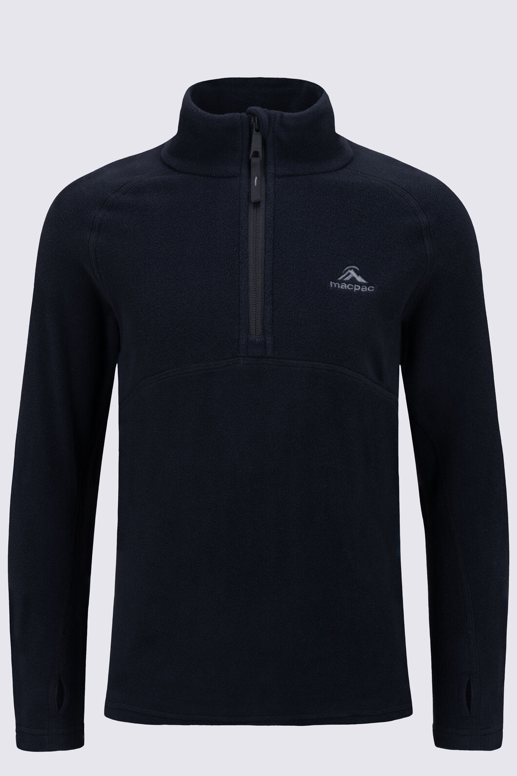Macpac Kids' Ruru Fleece Pullover, Black, hi-res